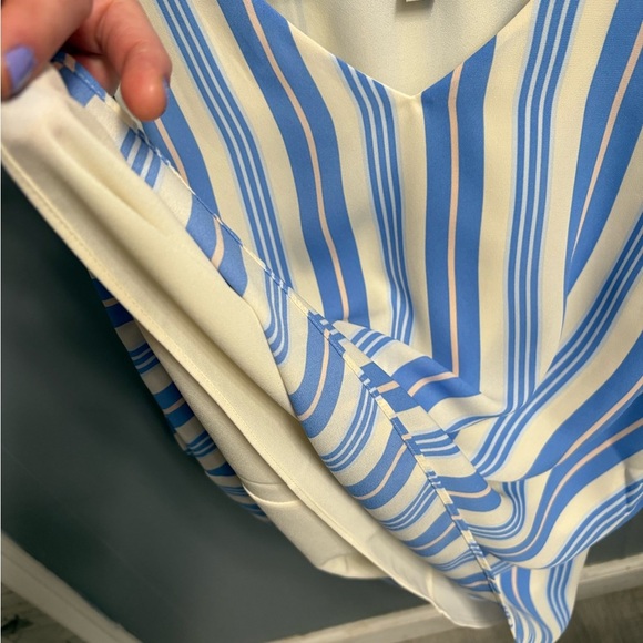 Cato Blue/pink and Cream Striped Tank Top - Picture 5 of 7